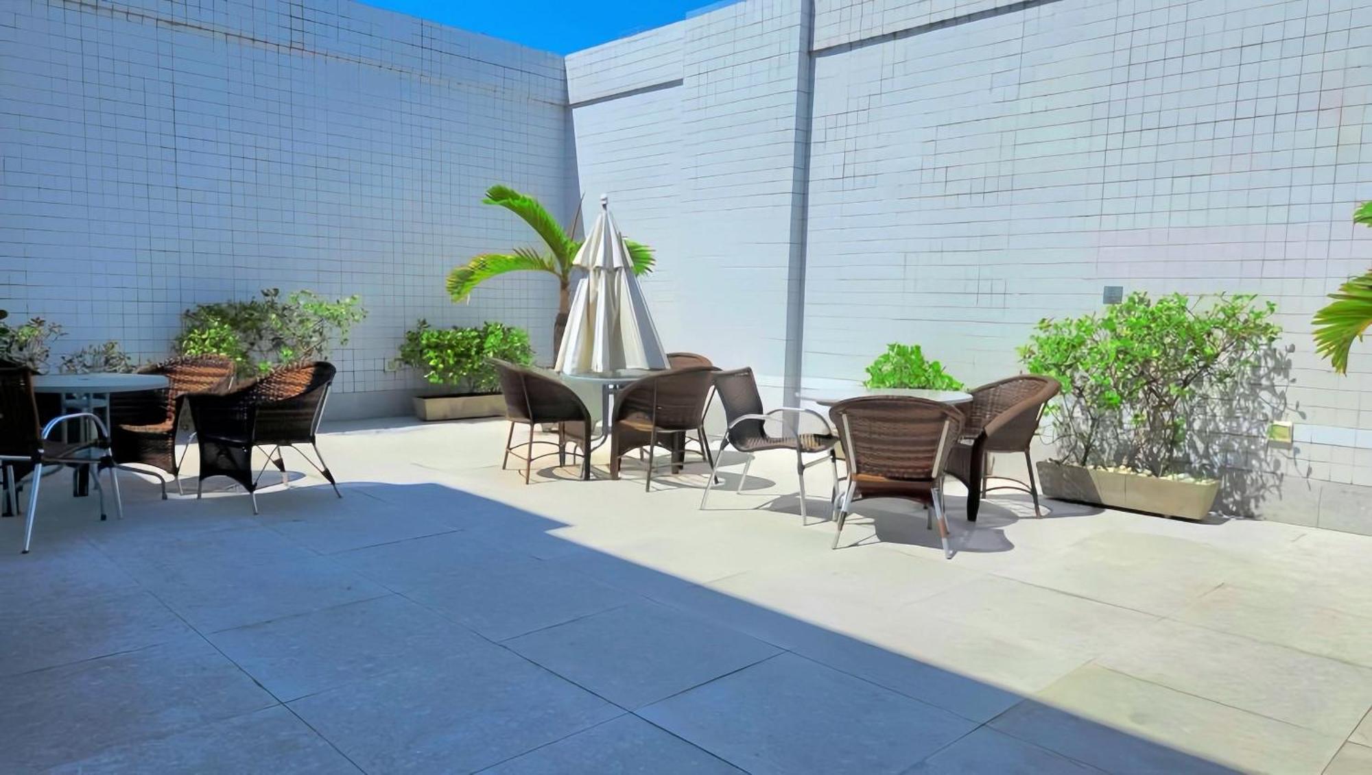 Flat Piscina No Rooftop Aluguel Temporada Em レシフェ エクステリア 写真